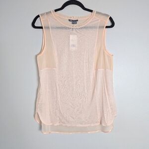 M NWT Vince Peach Silk Cashmere Blend Sleeveless Top $195